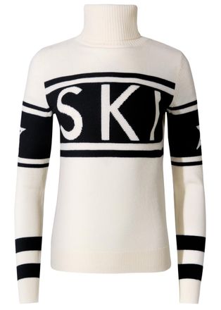 Perfect Moment Schild Roll-neck Merino Wool Sweater - Cream - XL (UK14)