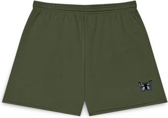 Dalix Womens Butterfly Jogger Sweatshort in Olive at Nordstrom, Size Xx-Large