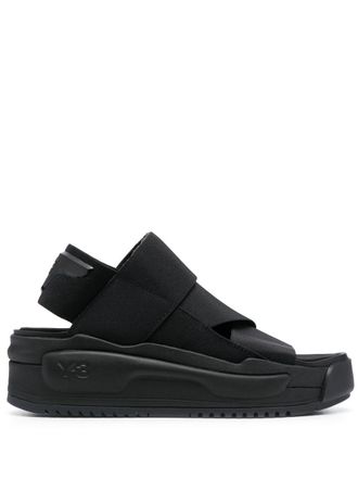 Yohji Yamamoto Rivalry sandalen met elastische band - Zwart