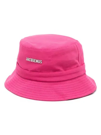 Jacquemus Le Bob Gadjo bucket hat - unisex - Cotton - 60 - Pink