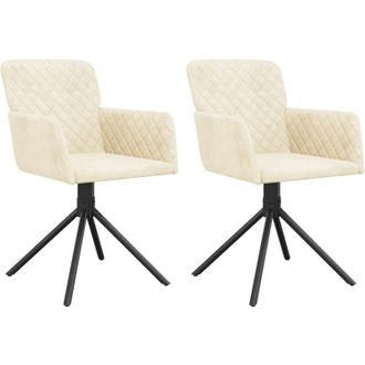vidaXL Furniture Limited - Sillas De Comedor Giratorias 2 Uds Terciopelo