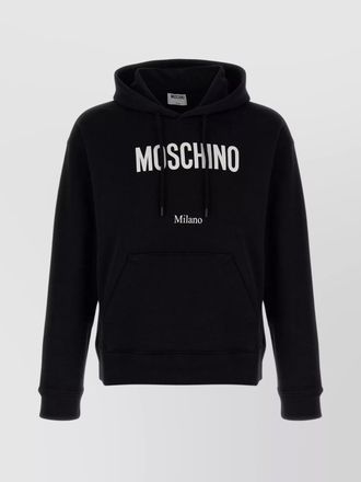 Moschino logo print hoodie