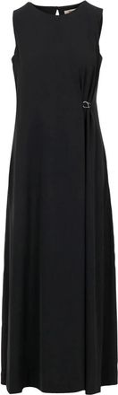 Herno Kleedjes Black - Dames - Maxi kleedjes - Zwart - M - Kleedjes