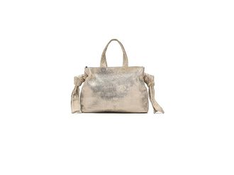 Frye Nora Satchel Satchel Womens Handbags Cream Metallic, Leather