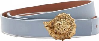 Farm Rio Womens Double Sided Belt In Blue