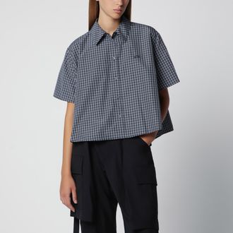 Loewe Trapeze checked shirt in technical cotton