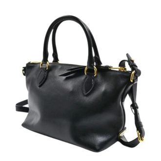Prada Pre-owned Vintage Schoudertas - Dames - Pre-owned - Zwart - Maat: ONE Size Leer