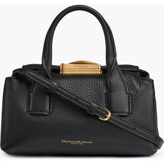 DKNY Amagansett Mini Satchel in Blk/gold at Nordstrom