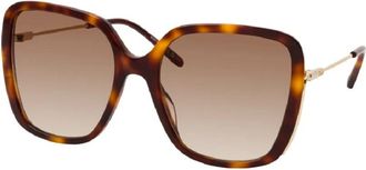 Chlo&eacute; Elegante Zonnebril - Dames - Zonnebrillen - Bruin - 57 MM - Accessoires