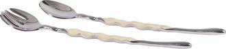 Lunares Ruffled Salad Server in Gold at Nordstrom