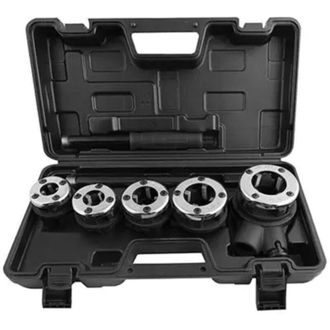 Trade Shop Trade Shop Traesio - Set Filiera Filiere Per Tubi Idraulici Completa 6 Pezzi 3/8 1/2 3/4 1 1-1/4