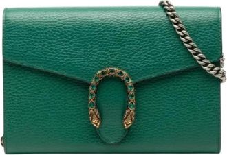 Gucci Pre-owned Cross Body Bags, female, Green, Size: ONE SIZE Pre-owned Vintage Cross Body Bag