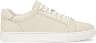 Kazar Schoenen, Heren, Grijs, 44 EU, Leer, Lichtgrijze erwtenleren sneakers