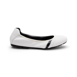 Hogan Ladies White Flats, US Size 6.5