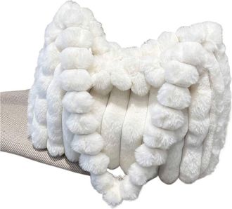 Generic Womens Plush Bags Trendy Plush Tote Bag, Large Capacity Elegant Crossbody Shoulder, Handbag For Women(WHITE)