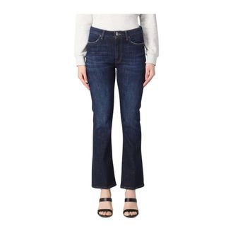 Dondup Boot-cut Jeans, female, Blue, Size: W25 Stylish Bootcut Jeans for Women