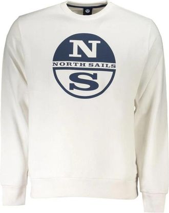 North Sails Crew Neck Sweatshirt - Heren - Sweatshirts - Wit - S - Katoen - Hoodies & sweatvesten