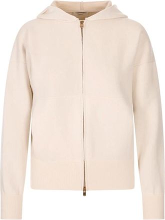 Agnona Mujer, Sudaderas, Blanco, Talla: M