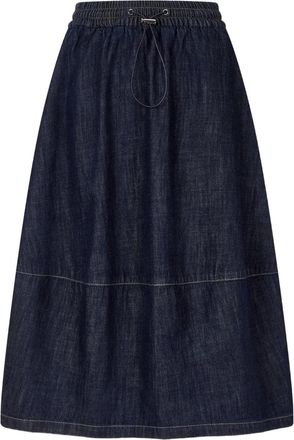 TOMBOY Rok met elastische tailleband - Blauw