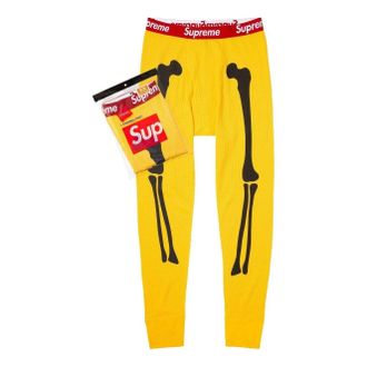 SUPREME x Hanes Bones Thermal Pant (1 Pack) Yellow FW25A30-YELLOW
