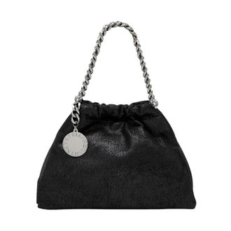 Stella McCartney Stella McCartney, Handbags, female, Black, Size: ONE SIZE Falabella Drawstring Crossbody Bag