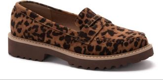 Corkys Footwear Womens Boost Penny Loafer In Leopard