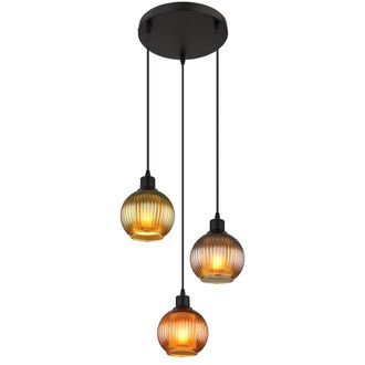 Globo Lighting L&aacute;mpara Colgante - Zumba - Multicolor - Vidrio - &Oslash; 36cm