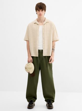 Redefined Rebel Mens Loose pleated chinos Baggy fit