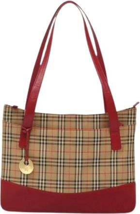 Burberry Pre-owned Tote Bags, female, Multicolor, Size: ONE SIZE Pre-owned Nova check tote