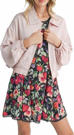 Sadie & Sage nothing Better Long Sleeve Jacket In Soft Pink