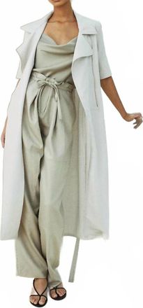 Yigal Azrou&Euml;l Eve Trench Coat In Beige