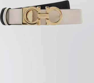 Ferragamo reversible leather belt gold-tone buckle