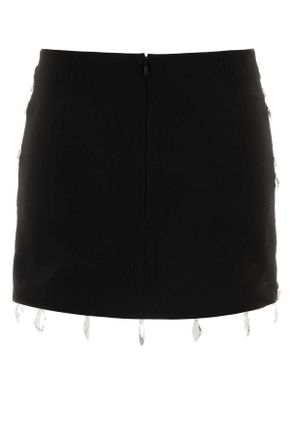 Des_Phemmes Ricamo Mini Skirt - Black