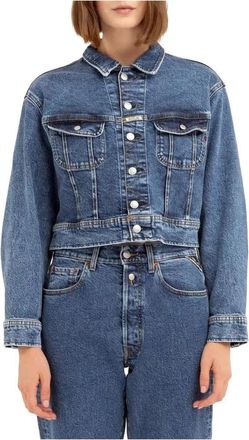 Replay Vintage Stone Wash Denim Jas - Dames - Spijkerjassen - Blauw - M - Denim - Jassen