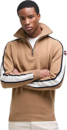 Colmar Half-Zip Trui - Heren - Thermokleding winter - Beige - XL - Wol - Fitness