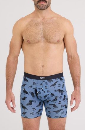 Saxx Vibe Xtra Soft Comfort Boxer Briefs in Protect The Nuts-Blue Horizon at Nordstrom, Size Xx-Large
