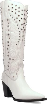 Dingo Diamonds Forever Knee High Western Boot in White at Nordstrom, Size 6.5