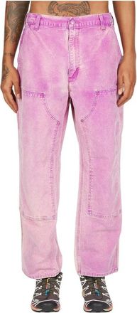 NOTSONORMAL Gewassen Denim Werkjeans - Heren - Regular Fit Jeans - Paars - S - Denim - Jeans