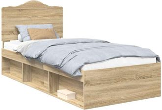 vidaXL Estructura De Cama Sonoma 90 X 190 Cm Madera De Pino Macizo Vidaxl