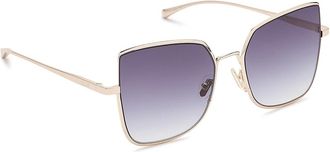 Quay Big Debut Fashion Sunglasses Gold/Black, Metal Frames/Polycarbonate