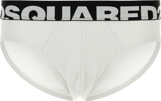 Dsquared2 White Stretch Swimming Brief