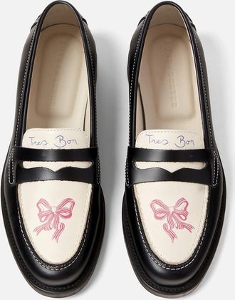 Duke + Dexter Duke + Dexter, Womens Wilde Bow Penny Loafer - Womens, Size 3