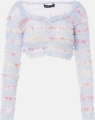 Susan Fang Ruffled cropped cardigan