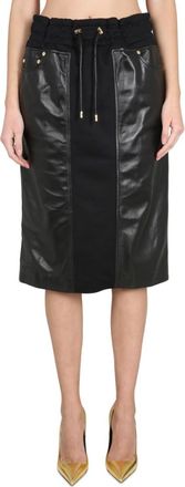 Tom Ford Black Solid Midi Skirt