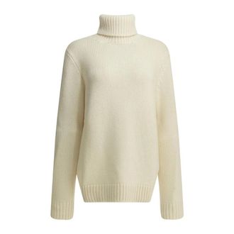 Semper Jersey de Cuello Alto de Cachemira - Knitwear - Mujer - Blanco - XS
