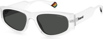 Polaroid Unisex Pld 6169s Transparent Sunglasses - Light Grey - One Size