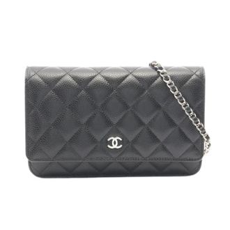 Chanel Pre-owned Matelasse Grained Calf Shoulder Bag - Dames - Pre-owned - Zwart - Maat: ONE Size Leer