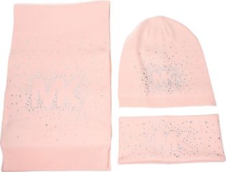 Michael Kors Cadeau-idee Sjaal, Muts En Hoofdband Damess Acryl Roze/Stof