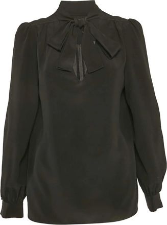 Maje 2024 bow-neckline blouse - Black