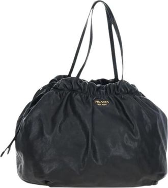 Prada Pre-owned Vintage Bucket Bag - Dames - Vintage Tas - Zwart - ONE Size - Leer - Vintage